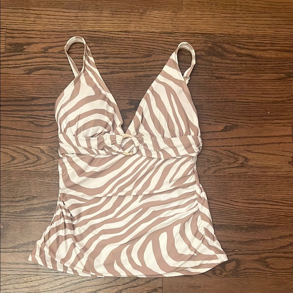 Zebra Print Tankini Top